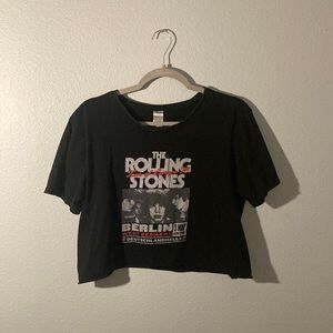 Women’s medium “Rolling Stones” crop top